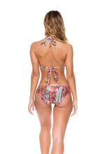 MY WAY - Triangle Halter Top & Seamless Ruched Back Full Bottom • Multicolor