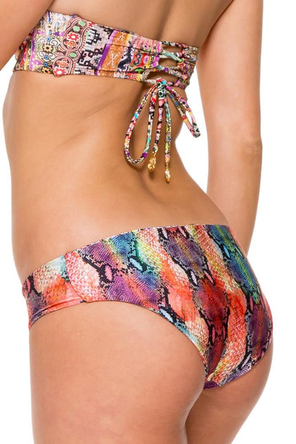 MY WAY - Cut Out Underwire Top & Tab Sides Full Bottom • Multicolor