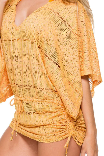 OBSESSION - Cabana V Neck Dress • Cuban Sunset