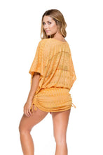 OBSESSION - Cabana V Neck Dress • Cuban Sunset