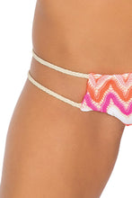 FLAMINGO BEACH - Molded Push Up Bandeau Halter Top & Braided Hot Buns Bottom • Multicolor