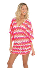 FLAMINGO BEACH - Cabana V Neck Dress • Multicolor