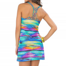 CIELITO LINDO - Knotted Net Back Sea Side Dress