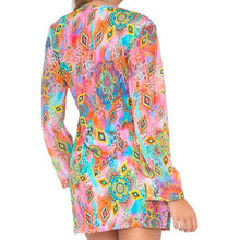 BOHO CHIC - Strings To Braid Plunge V Neck Dress