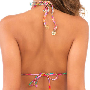 SUNKISSED LAUGHTER - Zig Zag Knotted Cut Out Triangle Top