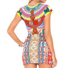 CHASING WATERFALLS - Short Sleeve Bodycon Dress