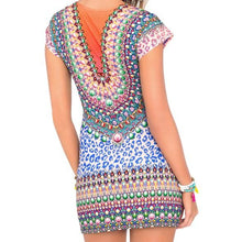 LIL GEM - Lace Up Short Sleeve Bodycon Dress