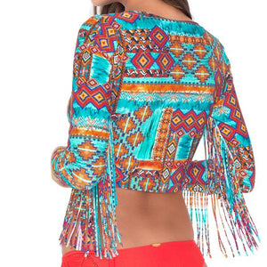 WILD & FREE - Long Sleeve Crop Top