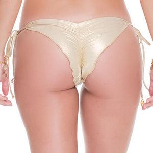 DESERT BABE - Seamless Brazilian Ruched Back Tie Side