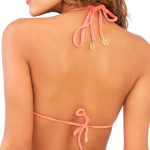 SUEÑOS ESTRELLADOS - Zig Zag Knotted Cut Out Triangle Top