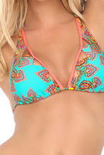SUEÑOS ESTRELLADOS - Cut Out Halter Top & Reversible Zig Zag Open Side Moderate Bottom • Multicolor