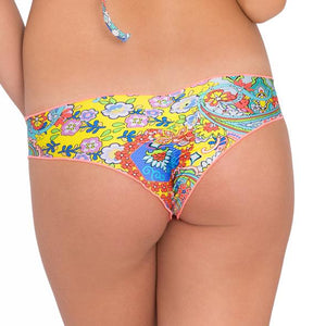 SIREN DANCE - Wavey Ruched Back Brazilian Bottom