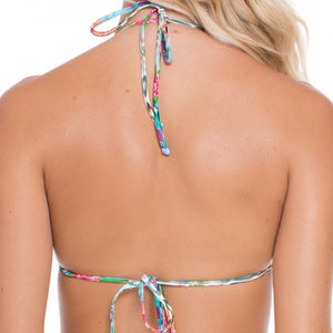 PARAISO - Molded Push Up Bandeau Halter Top