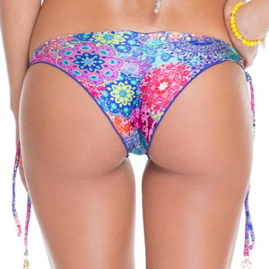 SUNBURST - Wavey Ruched Back Brazilian Tie Side Bottom