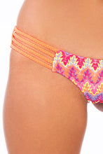 SONG OF THE SEA - Key Hole Halter Top & Braided Lo Rise Hipster Bottom • Multicolor