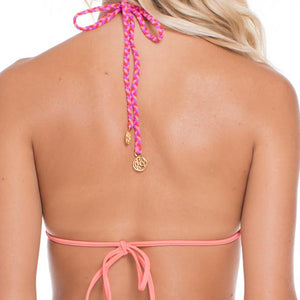 SUNSET ANGEL - Crochet Illusion Halter Top