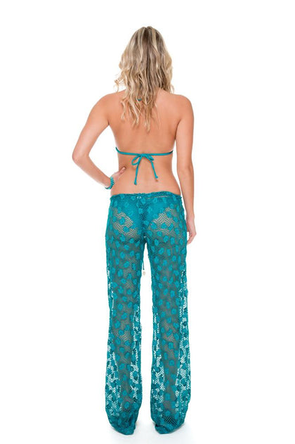 COSITA BUENA - Crochet Illusion Halter Top & Beach Pant • Exuma