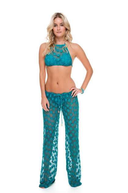 COSITA BUENA - Crochet Illusion Halter Top & Beach Pant • Exuma