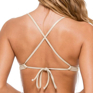 MUCHACHITA LINDA - Cross Over Fringe Bra Top With Adjustable Back