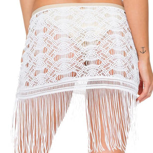 MUCHACHITA LINDA - Fringe Sheer Skirt