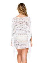 MUCHACHITA LINDA - Caftan Fringe Dress • White/ Gold