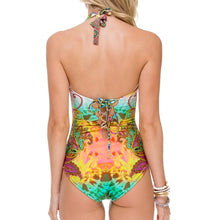 CALLEJERA - Glam High Neck Engineered One Piece