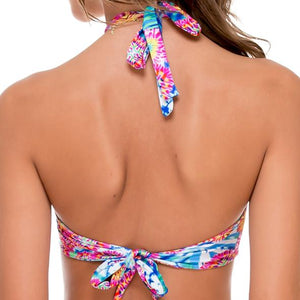 BEAUTIFUL MESS - Curve Stitched Reversible High Neck Top