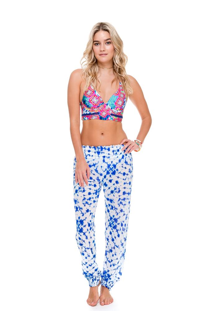 BEAUTIFUL MESS - Stitched Bustier Top & Smocked Gipsy Pant • Multicolor