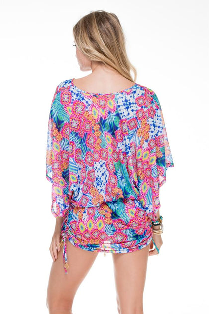 BEAUTIFUL MESS - Cabana V Neck Dress • Multicolor
