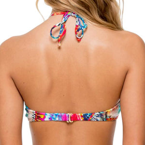 ENCANTADORA - High Neck Crochet Halter Top