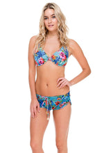 INKED BABE - Underwire Adjustable Top & Inked Drawstring Shorts • Multicolor