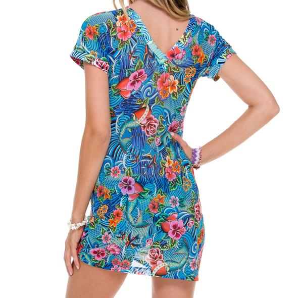 INKED BABE - Vneck Bodycon Dress