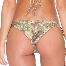 WORLD ON FIRE - Wavey Ruched Back Brazilian Tie Side Bottom