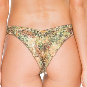 WORLD ON FIRE - Strappy Brazilian Ruched Back Bottom