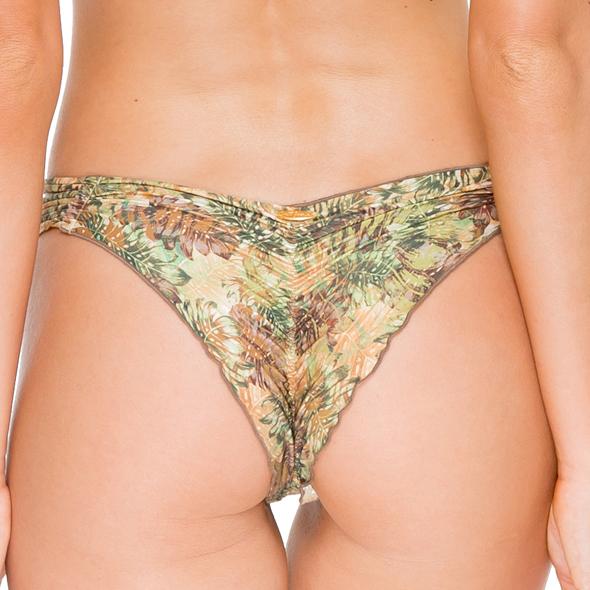 WORLD ON FIRE - Strappy Brazilian Ruched Back Bottom