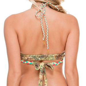 WORLD ON FIRE - Cross Over Halter Top