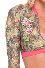 WORLD ON FIRE - Rashguard Zip Up Bomber & Lo Rise Hipster Bottom • Multicolor