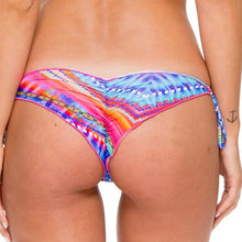 STAR GIRL - Wavey Ruched Back Brazilian Tie Side Bottom