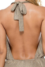 COMPAI - Deep Plunge Romper • Bronze