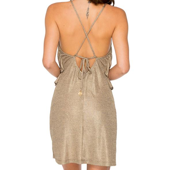 COMPAI - Ruffle Layered Short Dress