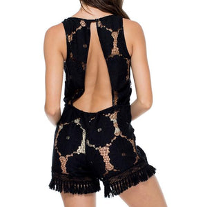 FLOR DE TABACO - Deep Vneck Romper
