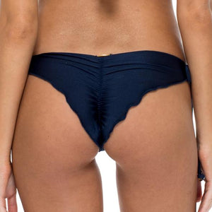 MAMBO - Wavey Ruched Back Brazilian Tie Side Bottom
