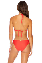 MAMBO - Triangle Halter Top & Full Bottom • Luli Red