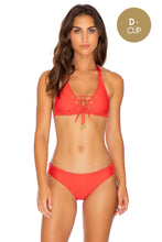 MAMBO - Triangle Halter Top & Full Bottom • Luli Red