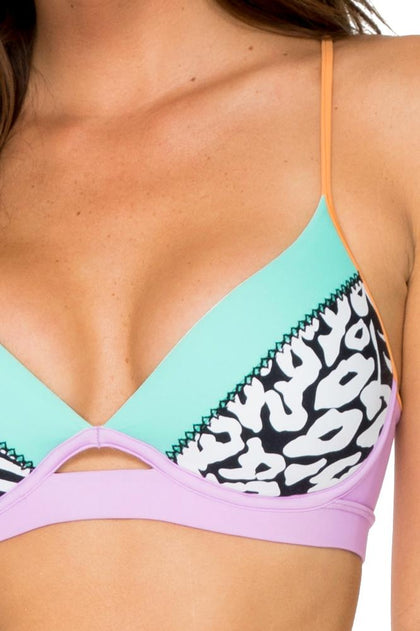 CAYO SETIA - Underwire Top & Stitched Straps Moderate Bottom • Multicolor