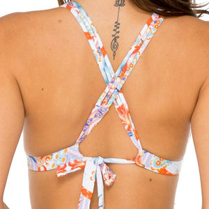 MERENGUITO - Molded Push Up Bandeau Halter Top