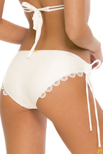 NOCHES DE SEVILLA - Triangle Halter Top & Drawstring Side Full Bottom • White