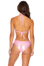 NOCHES DE SEVILLA - Triangle Halter Top & Drawstring Side Full Bottom • Rose Champagne