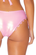 NOCHES DE SEVILLA - Triangle Halter Top & Drawstring Side Full Bottom • Rose Champagne