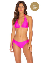 NOCHES DE SEVILLA - Triangle Halter Top & Drawstring Side Moderate Bottom • Poppin Pink